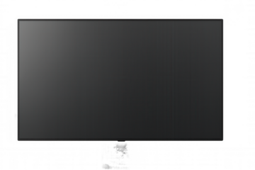 Modern television or monitor screen with a blank gray surface, ready for design content. Presenting an editable template