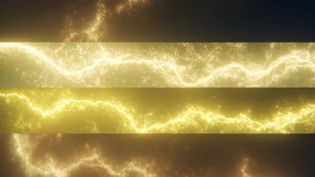 lightning in the water, yellow thunder