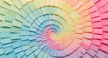 Obraz premium Mesmerizing Pastel Color Gradient Swirl