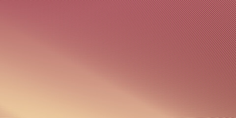 Elegant abstract background with a warm peach to deep rose gradient and delicate, curving parallel lines, offering a sophisticated and modern design.