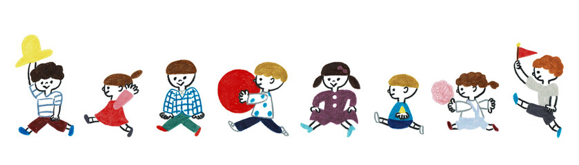 子供たちの行列