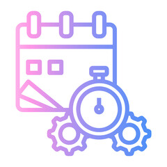 fast servive Line Gradient Icon