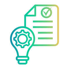 patent Line Gradient Icon