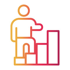 skill Line Gradient Icon