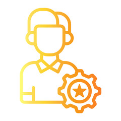 skill Line Gradient Icon