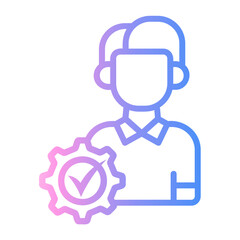skill Line Gradient Icon