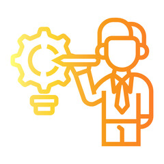 skill Line Gradient Icon