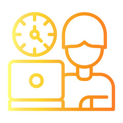 skill Line Gradient Icon