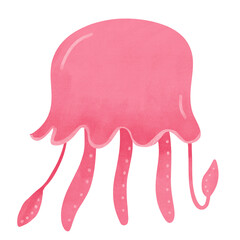Pink jelly fish