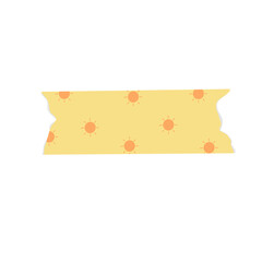 Yellow sunny washi tape
