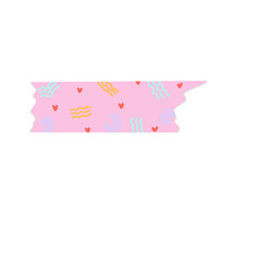 pink and white washi tape