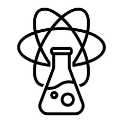 symbol science Line Icon