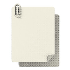 3d file data blank attachment clip halftone style