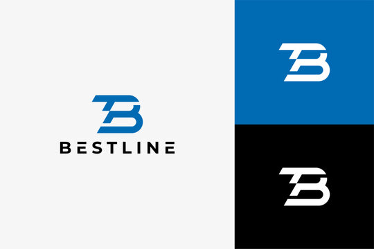 Modern TPB letter outline logo design