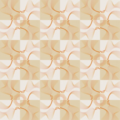 abstract seamless pattern with wireframe art style