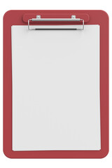 3D Illustration Of Blank Paper on The Board for Food Menu or Restaurant Bill Mockup.