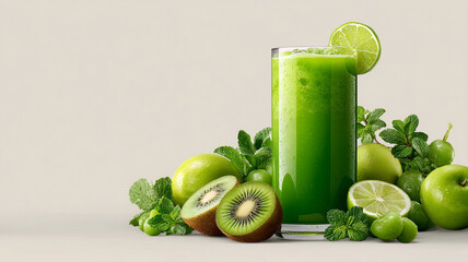 fresh fruit juice with fruits