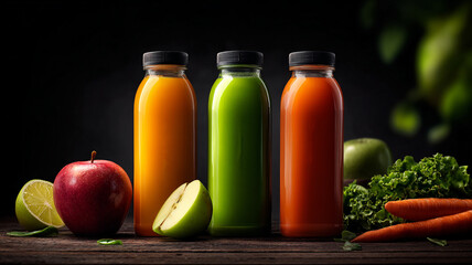 fresh fruit juice with fruits