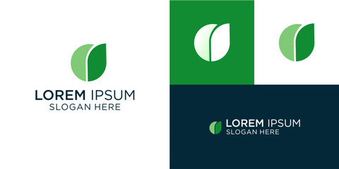 Modern green leaf logo design that inspires growth and renewal for eco-friendly brands, sustainable businesses, and organic product companies looking to establish a clean and fresh identity