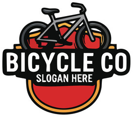Bicycle Company Logo Design Template.