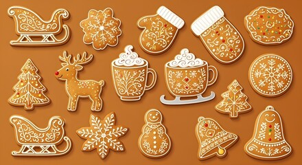 Gingerbread cookies christmas holiday food sweets