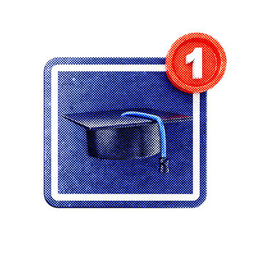 3d notification education reminder icon illustration