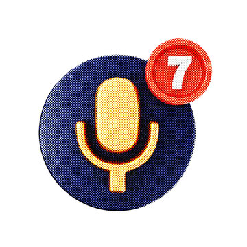 3d notification voice reminder icon illustration