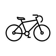 Obraz premium Simple bicycle icon, a classic and clean design