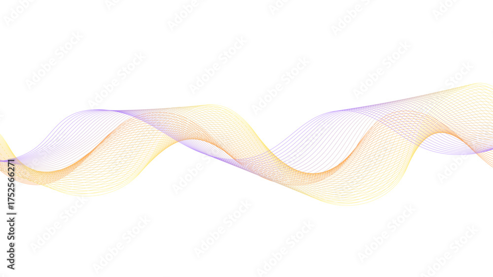 Canvas Prints flowing digital waveform background in subtle gold and violet for a clean, elegant design.