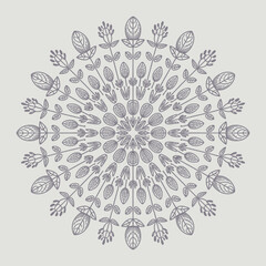 Lavender Dreams Design with Floral Mandala and Lavender Illustration © Safu Ra