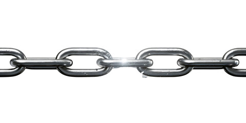 Fototapeta premium Steel Chain Links on Black Background Metallic Strength and Industrial Connectivity Metalwork and Interlocking Components