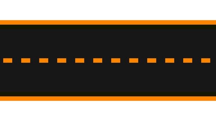 Moving road animation with white lane markings, realistic highway motion video, fast driving perspective, transportation concept symbolizing speed, journey, safety and modern travel experience