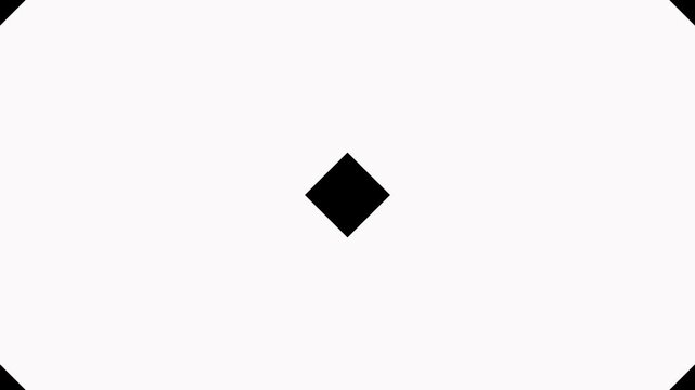 Simple diamond transition animation. Rhombuses or concentric squares on a background of water drops brown and gray. Abstract geometric spark or star shape rotating background animation, 4k video.