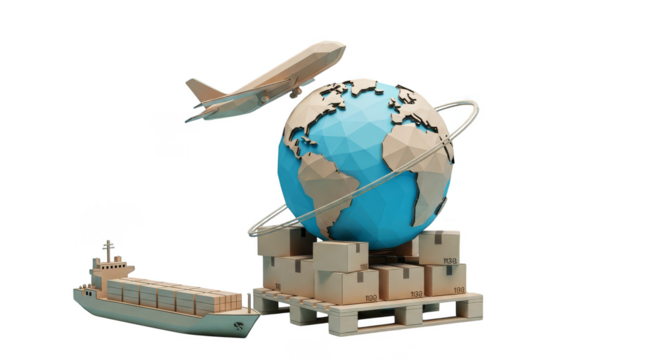 Global logistics air sea freight