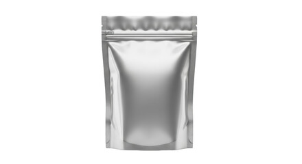 Blank Silver Ziplock Pouch Mockup featuring pouch, ziplock, mockup, packaging, food ideal choice for product mockup