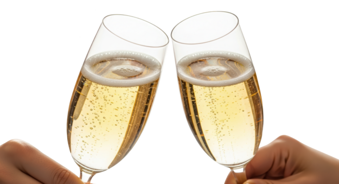 Champagne Toast Celebration with Bubbles featuring champagne, toast, celebration, cheers, drink modern minimalist style professional commercial