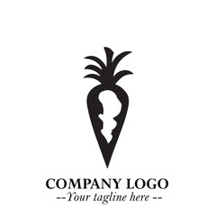 carrot, logo, symbol, black, white, illustration, vector, design, vegetable, minimal, minimalism, abstract, organic, healthy, food, nutrition, simple, clean, art, creative, modern, elegant, graphic, p