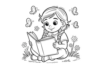 Stack of Books Flat Design Clipart