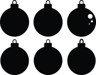 Christmas Ball Ornament in Star with Sparkles Vector Illustration