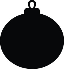 Cute Christmas Ball Ornament Clip Art Vector Illustration.