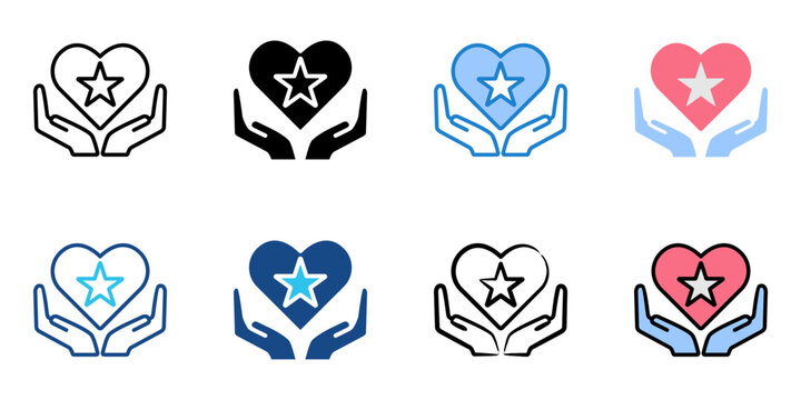 independence icon set multiple style collection 
