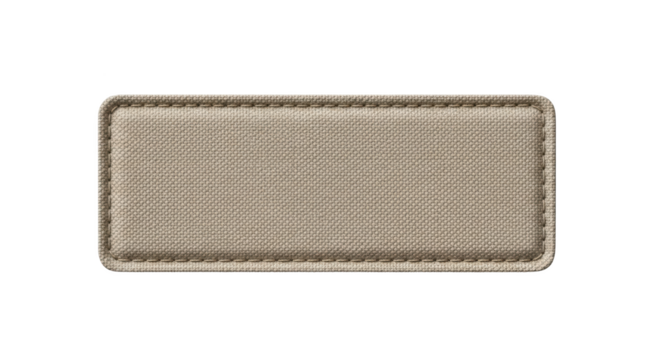 Foto beige fabric patch with stitching detail memperlihatkan detail beige, stitched, accessories, texture, handmade dengan sentuhan.