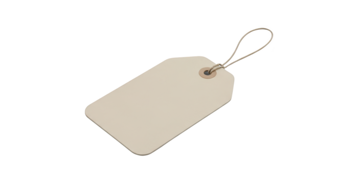 Foto blank beige price tag with string isolated memperlihatkan detail unused, market, cardboard, space, plain dengan.