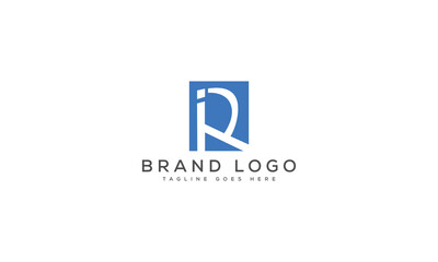 letter RI logo design vector template design for brand.