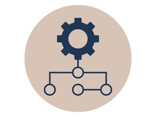 Algorithm icon. SEO symbol icon vector. Solid vector icons. Flat illustration concept.