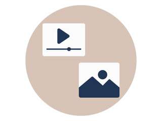 Content icon. SEO symbol icon vector. Solid vector icons. Flat illustration concept.