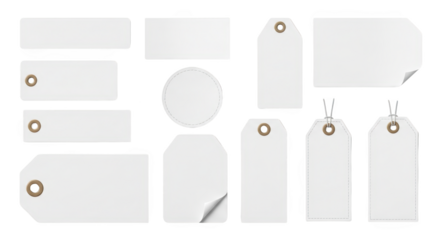 Foto collection of blank white paper tags memperlihatkan detail discount, collection, rectangle, tags, card dengan sentuhan.