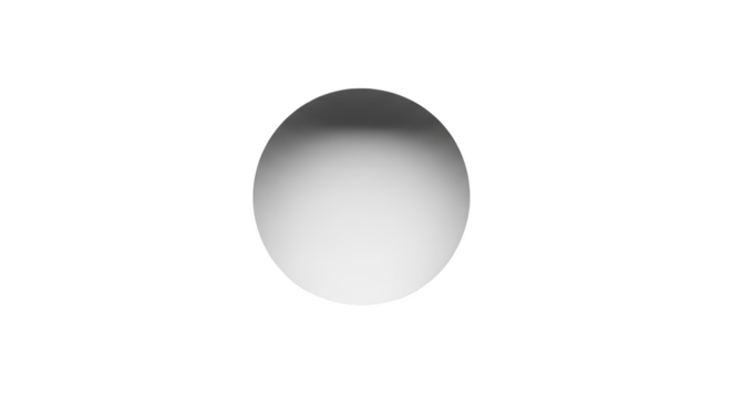 Ilustrasi minimalist grey gradient sphere on a white background menampilkan komposisi white, harmony, concept, illustration, minimal.