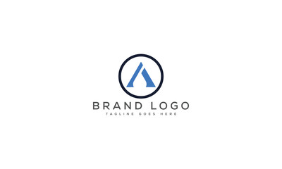 letter A logo design vector template design for brand.