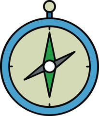 minimal compass icon  simple north direction vecto.eps